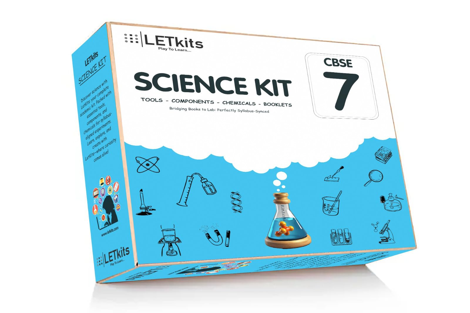 Letkits Grade 7 CBSE Science Kit Aged 8+ | science kit | Educational Toy |STEM ACTIVITY| GIFT for KIDS |ACCADEMIC SCIENCE KIT KIT | 8 and above YEARS OLD |STATE and CBSE (Large kit) (B0C6KF728J) Amazon Price History, Amazon Price Tracker