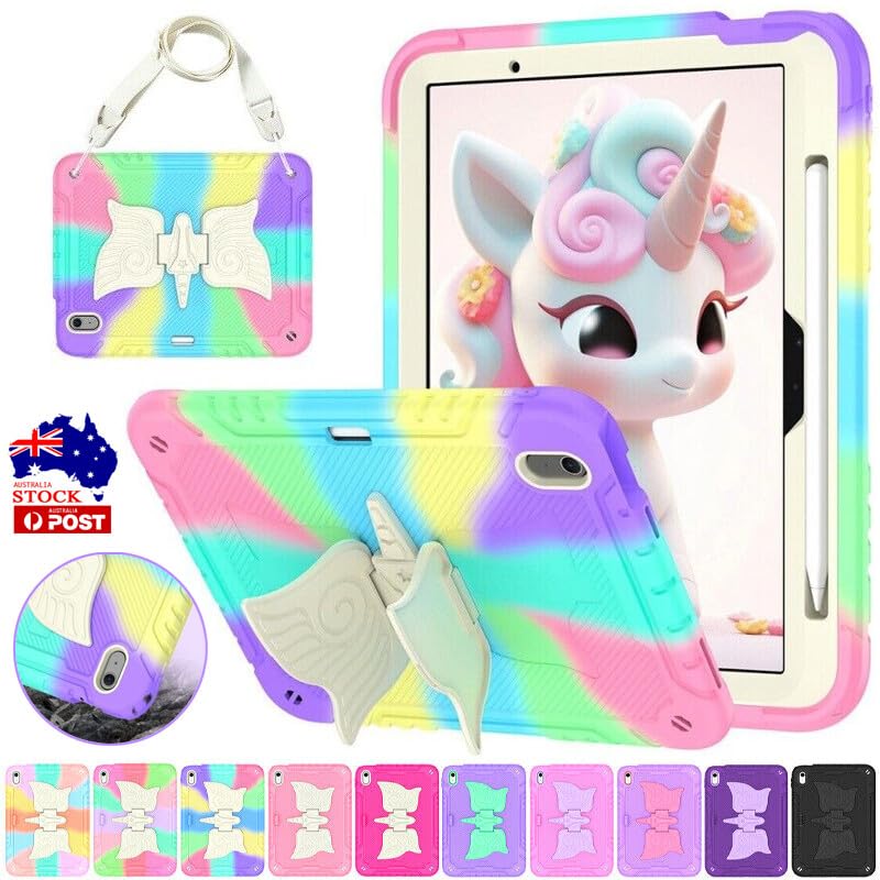 Étui iPad Air 11 M2 2024 coque silicone rigide rose violet