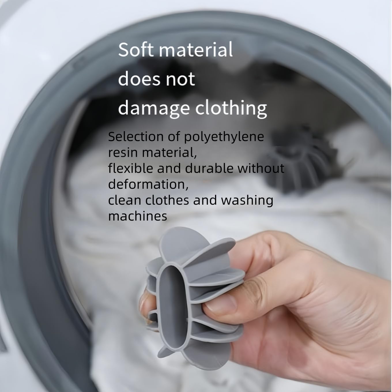 Reusable Magic Laundry Balls, Laundry Balls Tangle Free for Washing Machines, Silicone Steamer Dryer Balls Washer Balls Laundry Balls (6 in White and 6 in gray/12pcs)