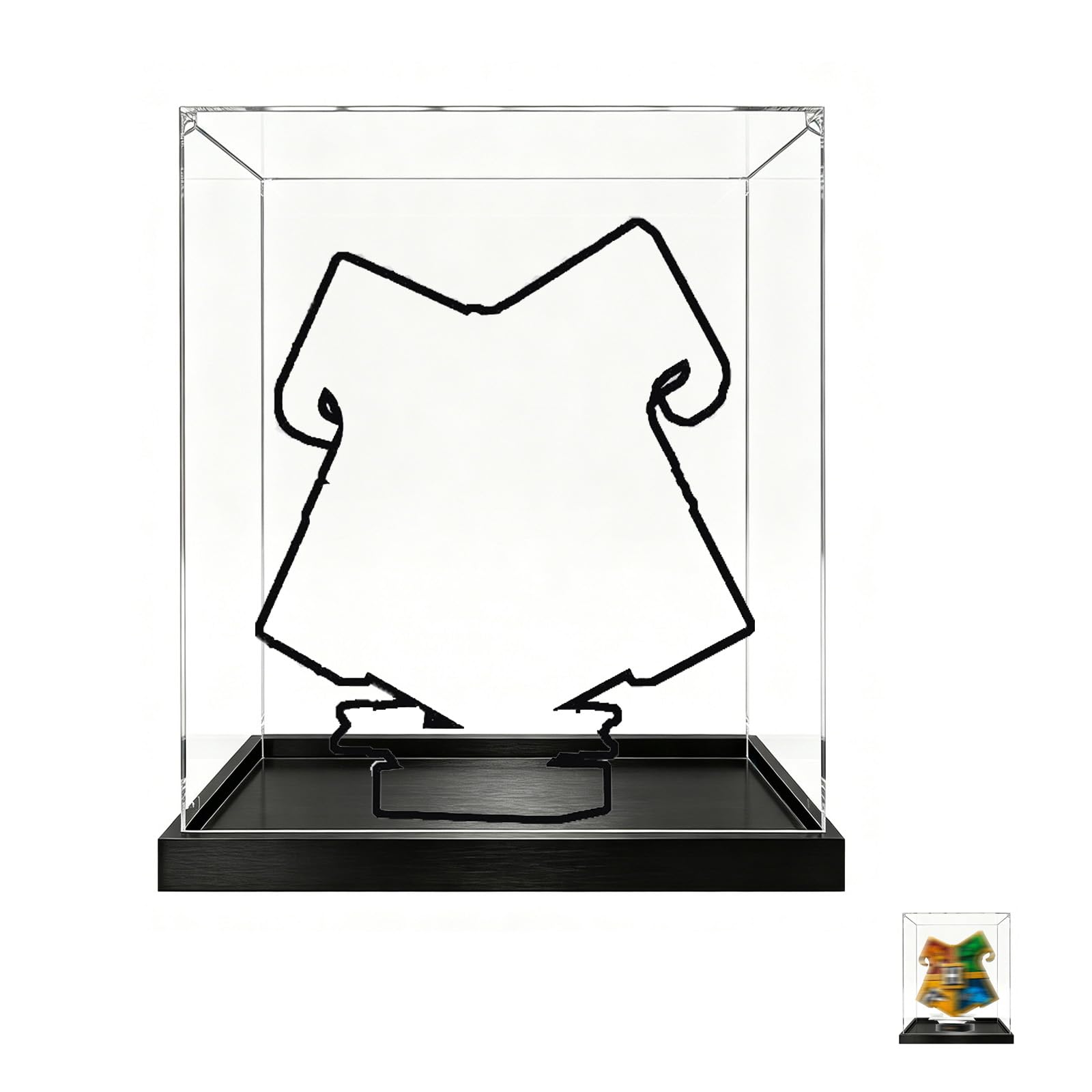 Acrylic Display Case for Lego 76462 Badge Model, Dustproof Clear Storage Box, UV Protection Display Box Compatible with 76462 (Model Not Included) (3mm)