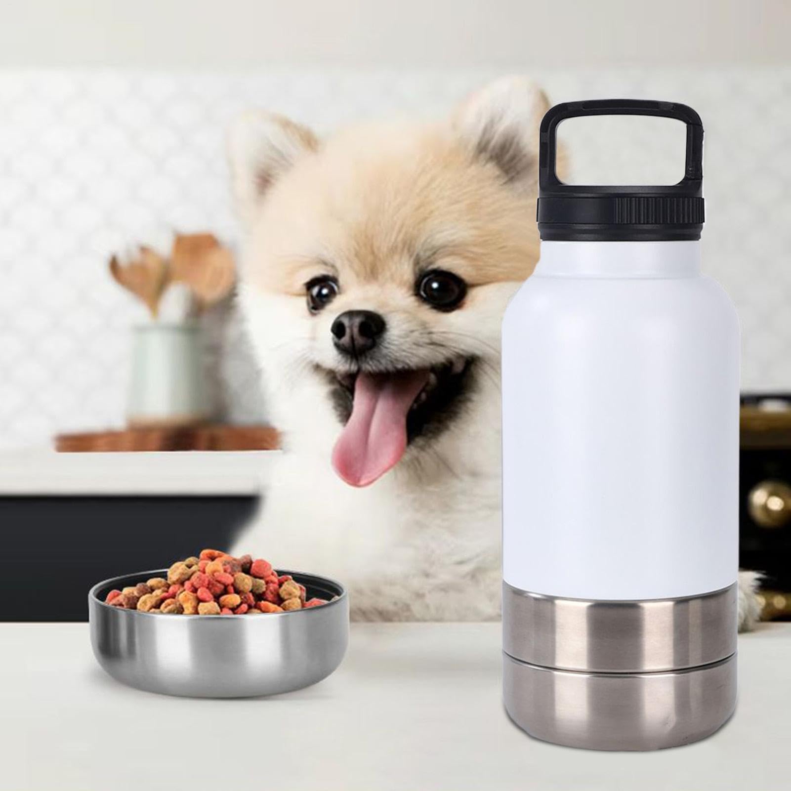 Borraccia Da Viaggio Cani Dispenser D'Acqua Portatile Da 1,52 L Per Cani | Borraccia In Acciaio Inossidabile Da Cuccioli Per Escursioni Campeggio Picnic All'Aperto Passeggiate Dormitorio Appartame
