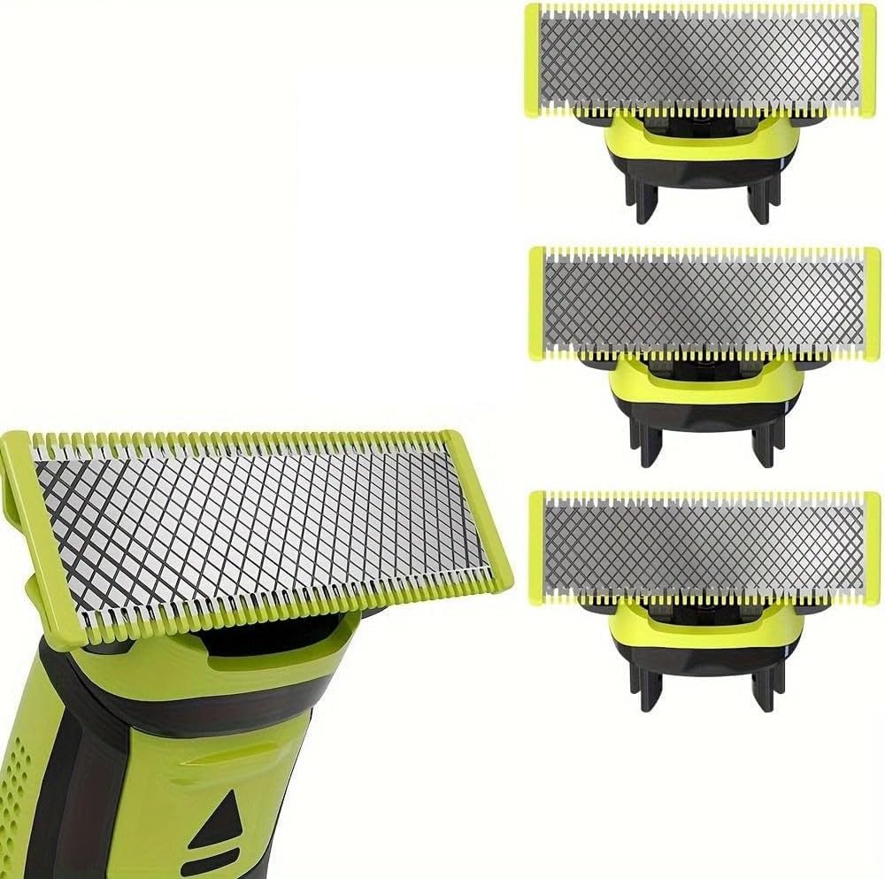 Genérico Oneblade, Auténticas Cuchillas De Repuesto Phi-lips Originales Para Recortador De Barba y Maquina De Afeitar Hombre Compatible Con Todos Oneblade Qp250/50 - Pack 1-4 unidades (3)
