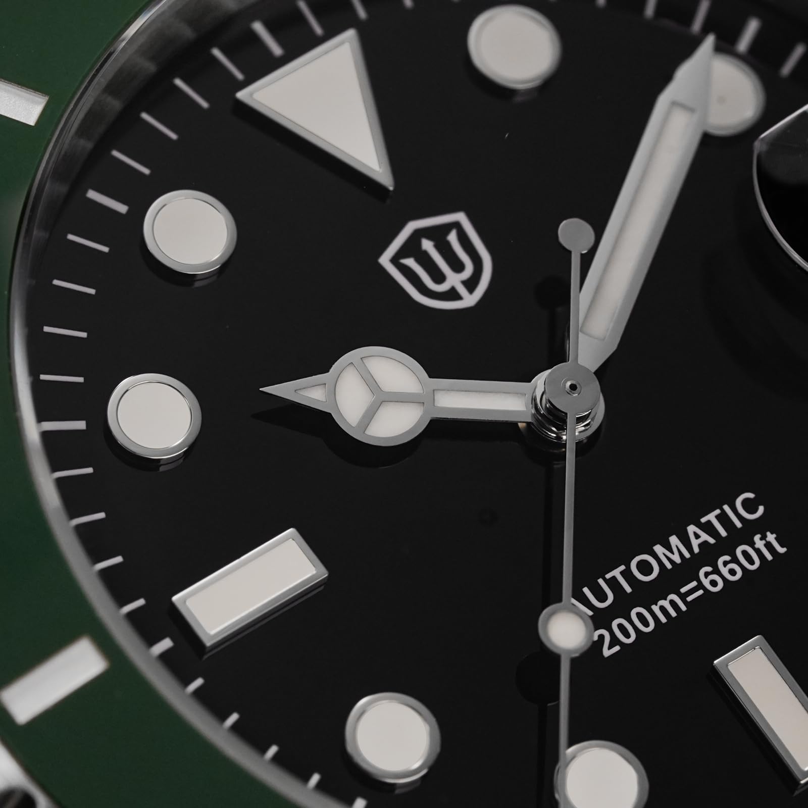 watchdives WD5512B Zegarek do nurkowania dla mężczyzn, ST2130, automatyczny zegarek na rękę, 40 mm, szkło szafirowe, wypukłe lustro do okna daty (efekt wzmocnienia 2,5-krotnego), BGW-9 niebieskie