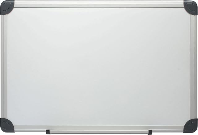 Cathedral Whiteboard Drywipe Magnetic with Pen Tray and Aluminium Trim (30x45cm)