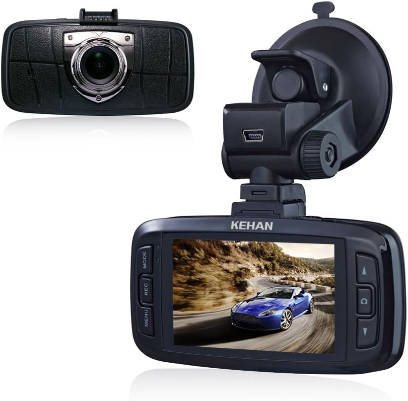 KEHAN C821 Full HD 19201080 Car DVR Dash Cam 170° Super Wide Diagonal Viewing Angle 2.7" LCD Ambarella A7 OV4689 with G-Sensor HDR Nightvision Motion Detection 6-Glass Lens