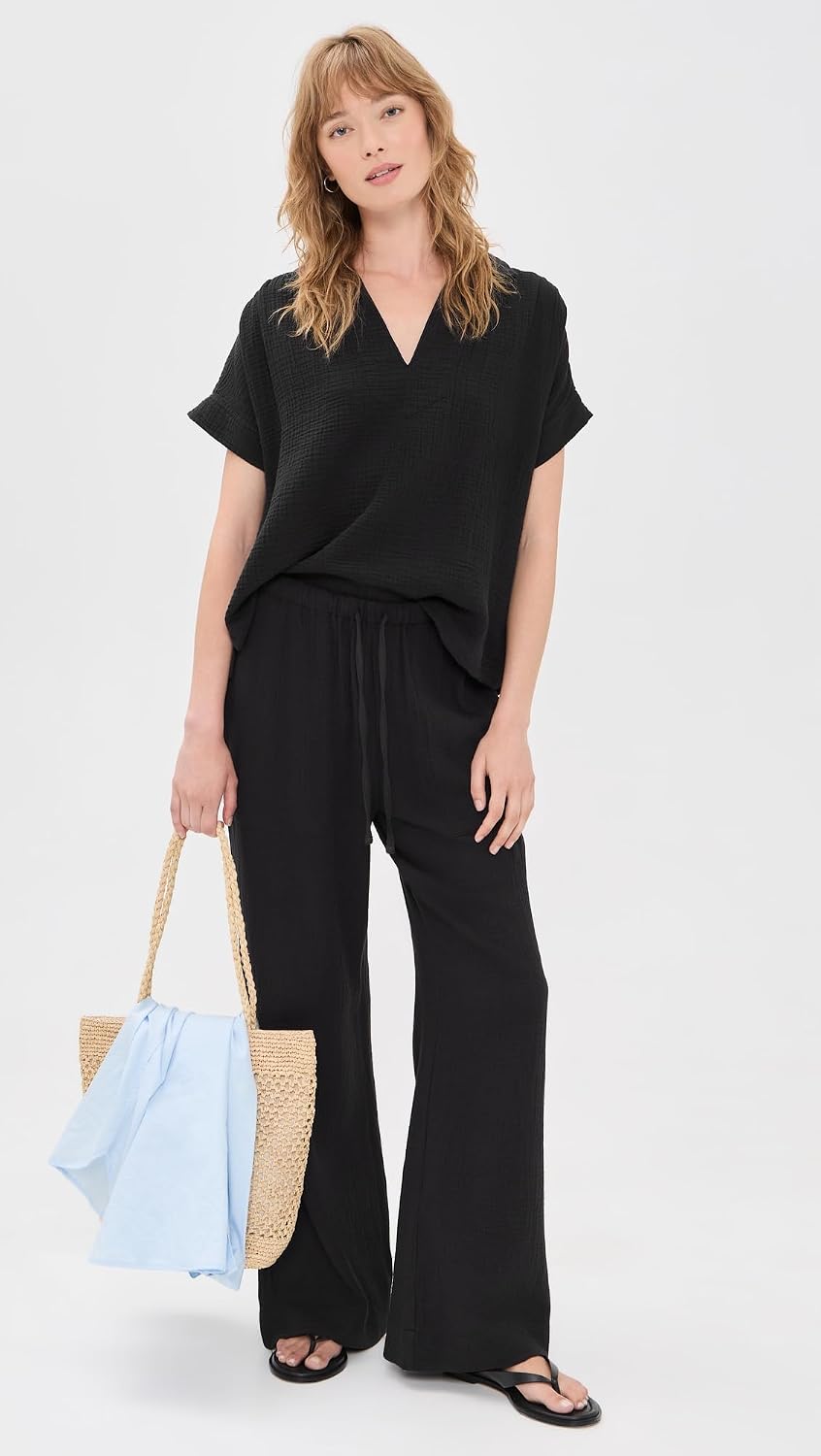 Faherty Women's Dune Cotton Gauze Zoe Top