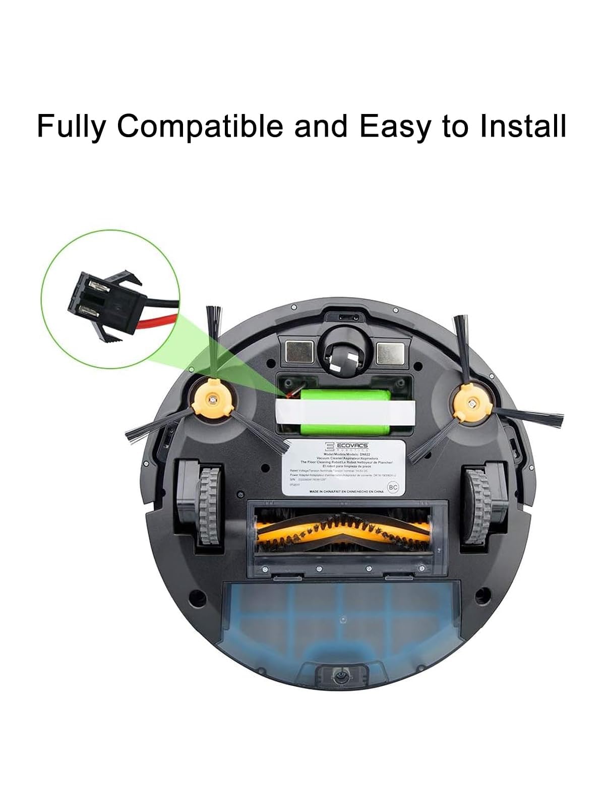 NASTIMA 14,4V 3000mAh Batteria Li-ion Compatibile con IKOHS Netbot S14/S15, Lefant T700/M201, Proscenic 850T, Ecovacs Deebot N79/N79S/DN622, Eufy RoboVac 11S/11/15C/15T/30/35C, Conga 990/1090/1790