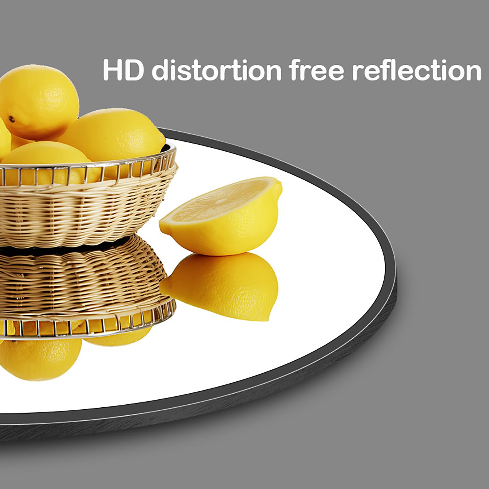 Amazon.co.jp: 50x70cm バスルーム用楕円形ミラー、壁用黒楕円形