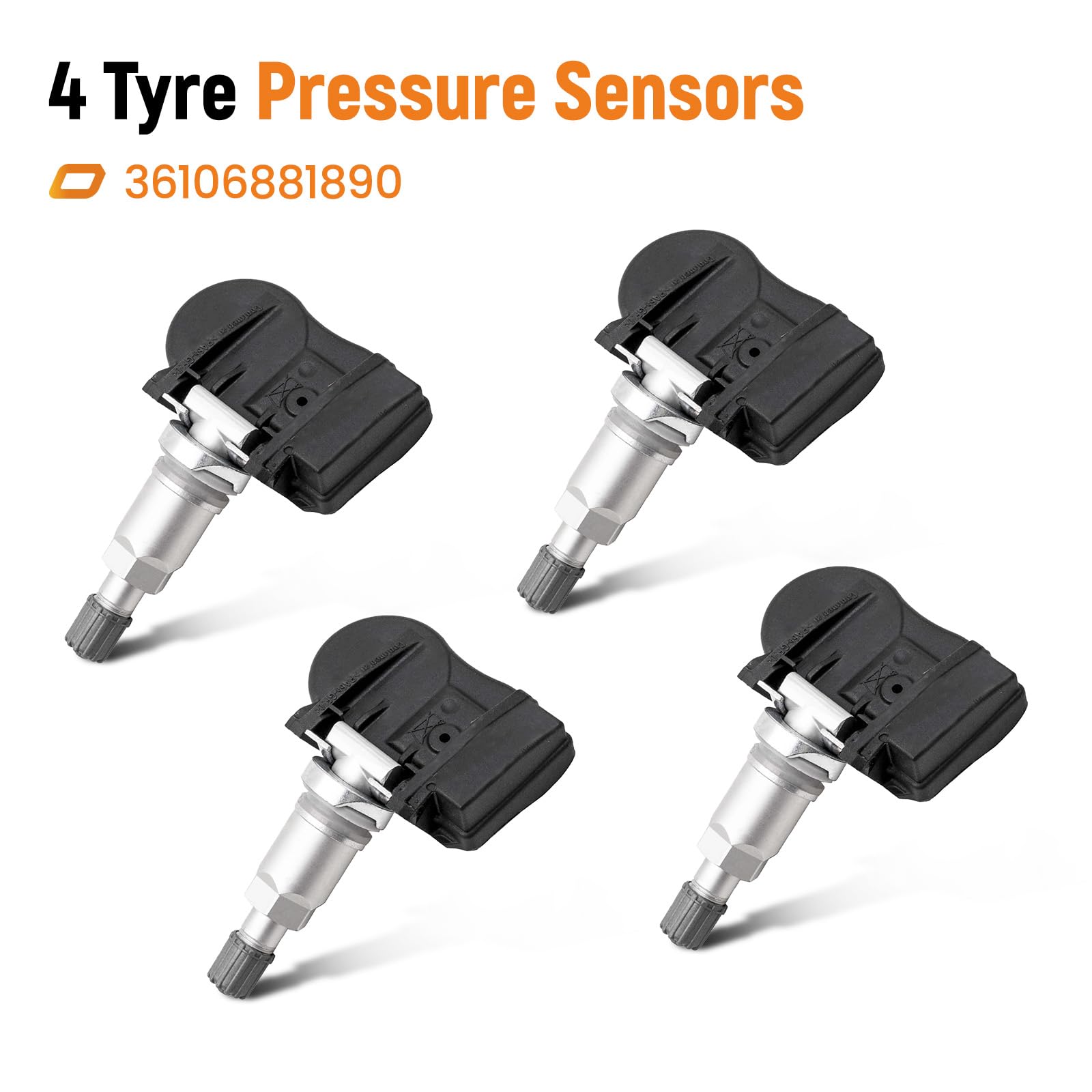 maXpeedingrods Set di 4 T.PMS Pneumatici Sensore Di Pressione Pneumatici 36106881890, 36106856209 Per BMW 1 2 3 4 M3 M4 X1 X2 X5 X6 Per Mini F55 / F56 70735510