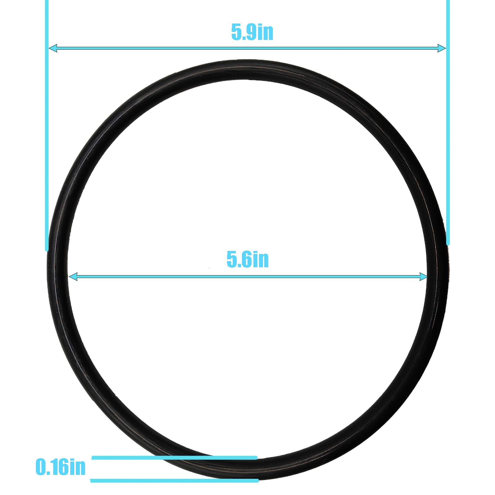 6 Joints Toriques 151122 Captain O-Ring – Pour Filtre à Eau Pentek Big Blue, Buna-N
