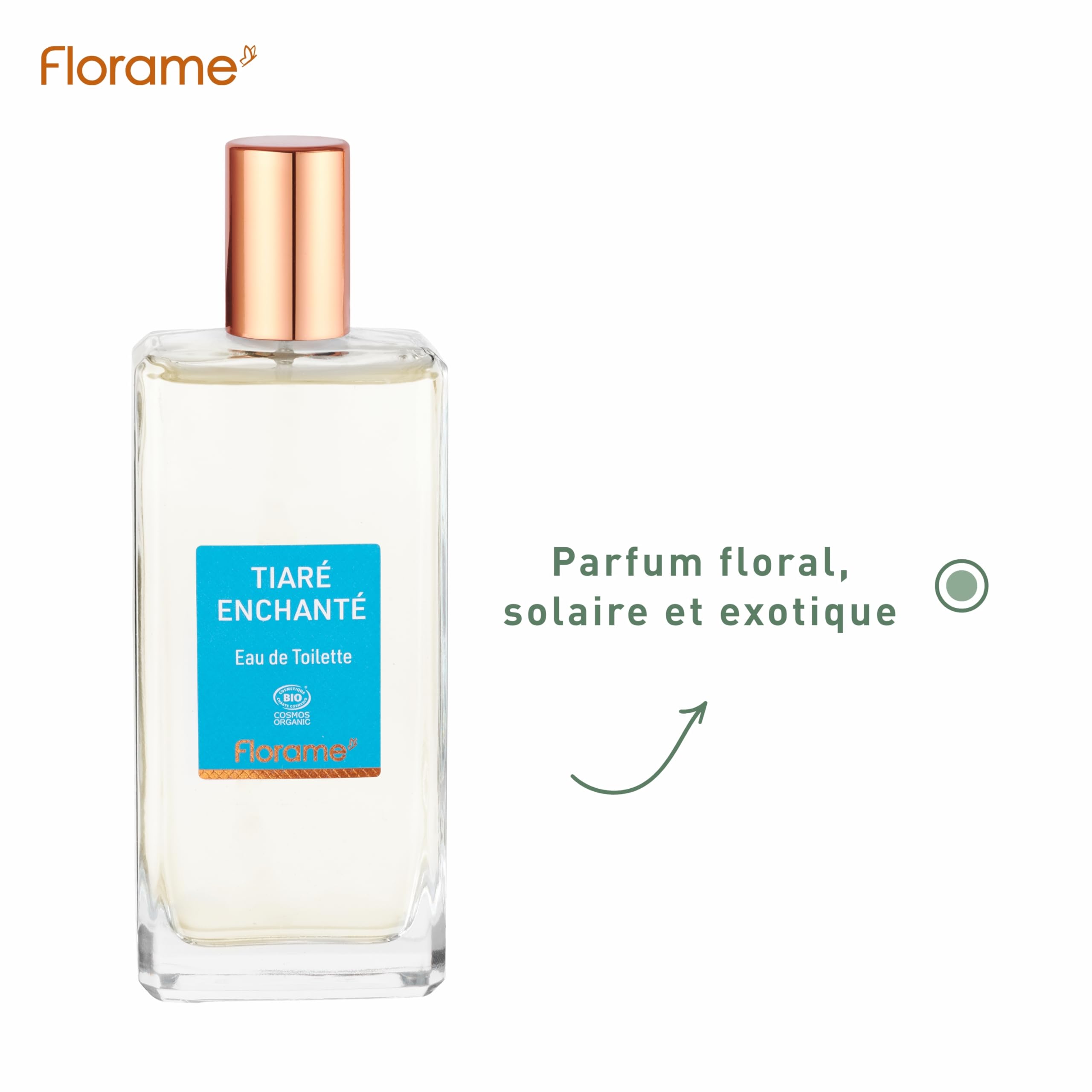 Florame Eau de Toilette Tiaré Enchanté 100 ml – Notes Florales Solaires – Tiaré, Vanille & Ambre – Fabriquée en France