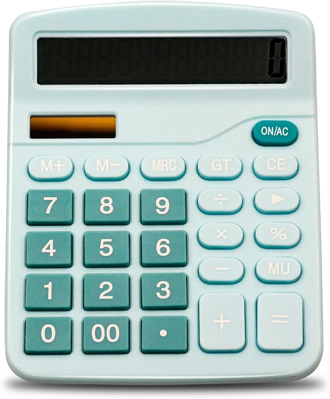 Yilisclothing Desk Calculator,12 Digit Office Calculators with Large