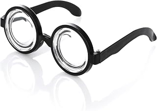 Nerd Glasses Black – Funny Horn Glasses without Strength – Costume Accessory for Gr…