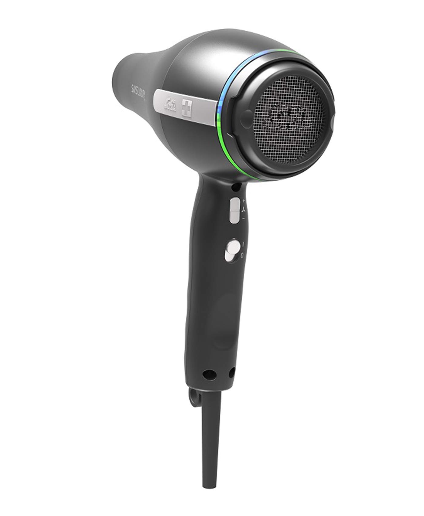 Solis Swiss Luxury 3800 Haartrockner Schwarz, professioneller Haartrockner, Schweizer Qualität, Ionenfunktion, 11 Geschwindigkeitseinstellungen, 3 Wärmefunktionen und Kaltlufteinstellung