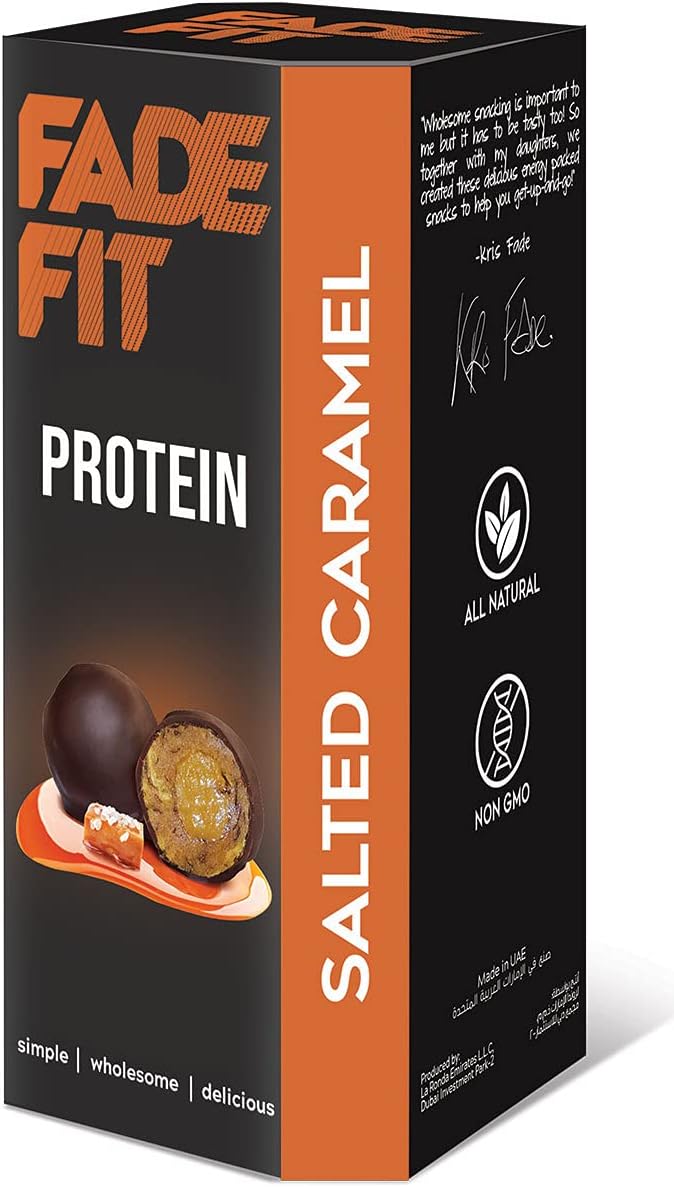 Salted Caramel Protein Balls - 30g Gluten-Free Snack with 5g of Protein per Serving
