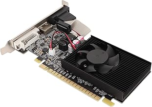 Bewinner GT730 Graphic Card, 2GB DDR3 Graphics Card, 64 Bit 810MHz 1000MHz Image Card Game Graphics Card with DVI VGA HDMI Interface, PCI Express X16 2.0 Desktop Video Card with Cooling Fan