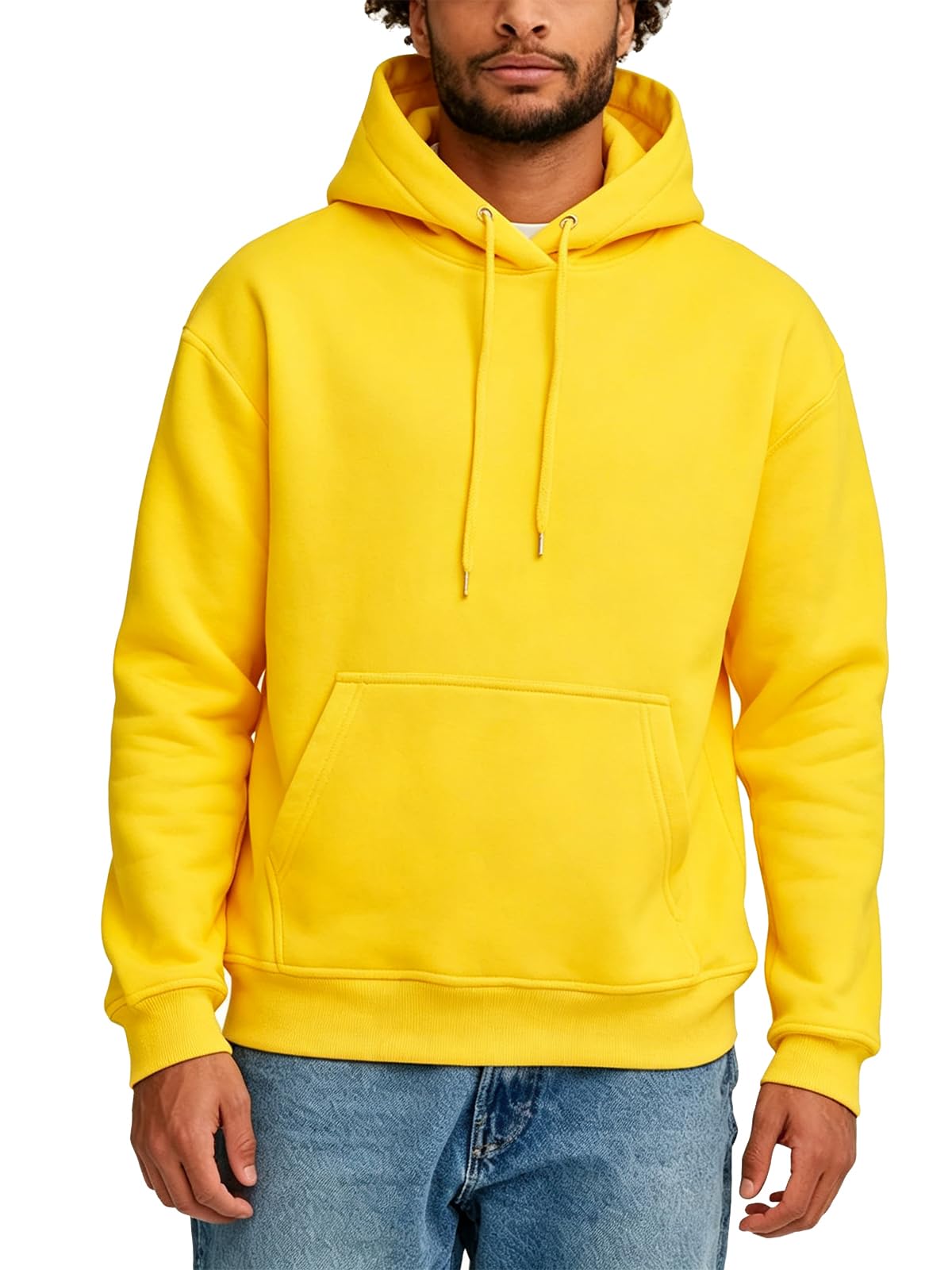 Tuveke Men's Hoodie Sweatshirt Pullover Fleece Hooded Athletic Sweat shirt For Men Hoodies Long Sleeve Kangaroo Pockets