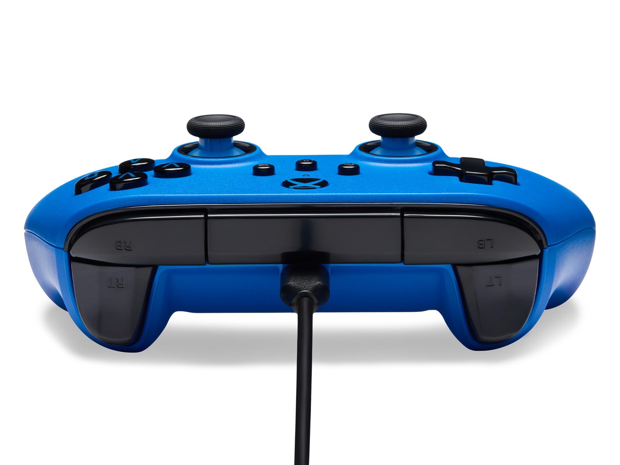 PowerA Manette filaire symétrique pour Xbox Series X|S – Bleu, sous licence officielle, disposition de joystick en ligne, compatible Windows 10/11, double moteurs Rumble, déclencheurs d'impulsion