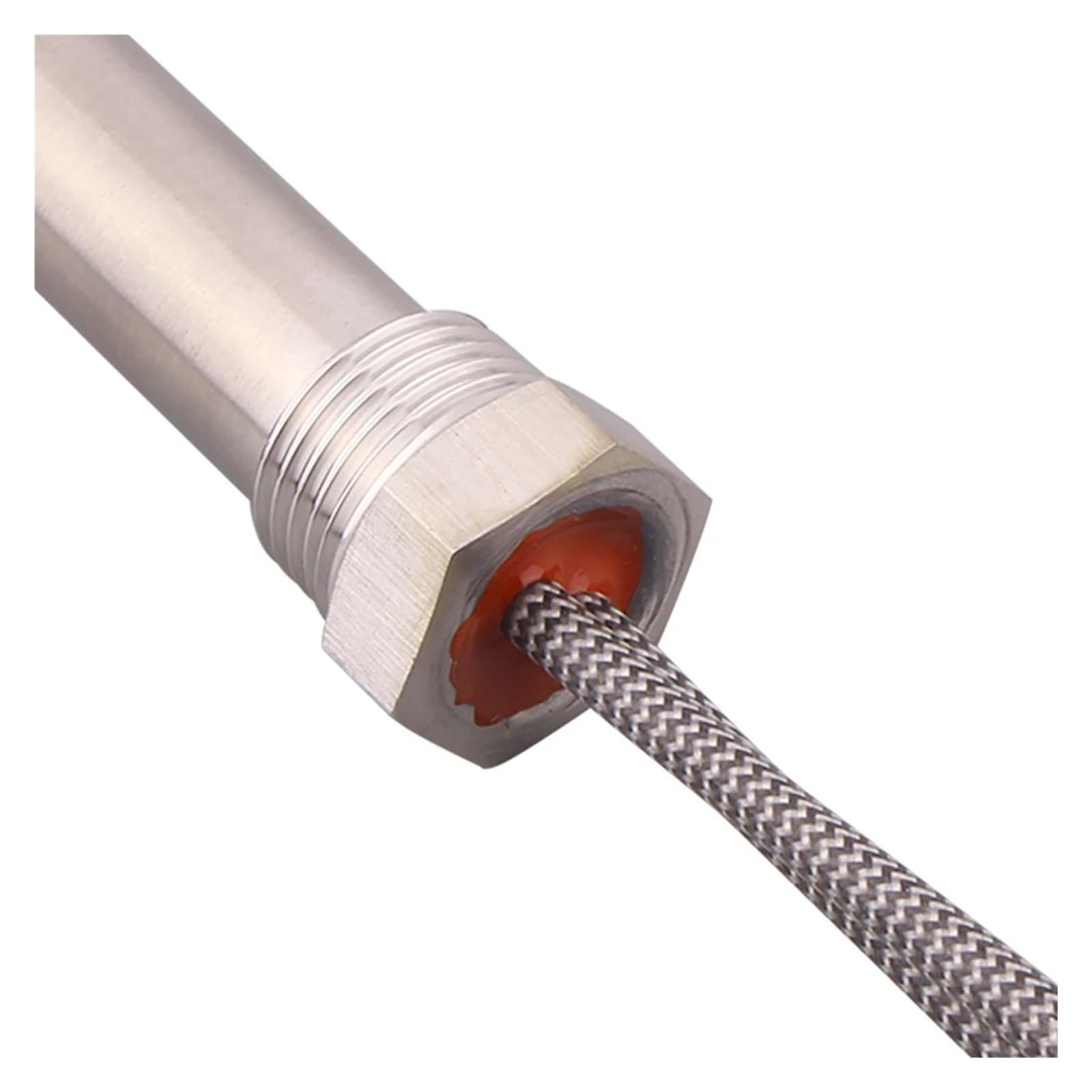 fengpeng grzejnik kasetowy 1/2" gwint cylindryczny rezystor hot rod 220 V 300 W 500 W 1/1,5/2 kW elektryczny podgrzewacz wody (300 W L100 mm)