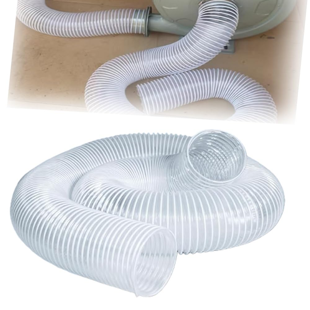 Manguera Recolección Polvo De PVC Para Aspiradora De Construcción，Mangueras Transparente 40/150/200mm Manguera Flexible Para Residuos De Polvo Y Humos(1m/3.28ft,140mm-5 1/2")