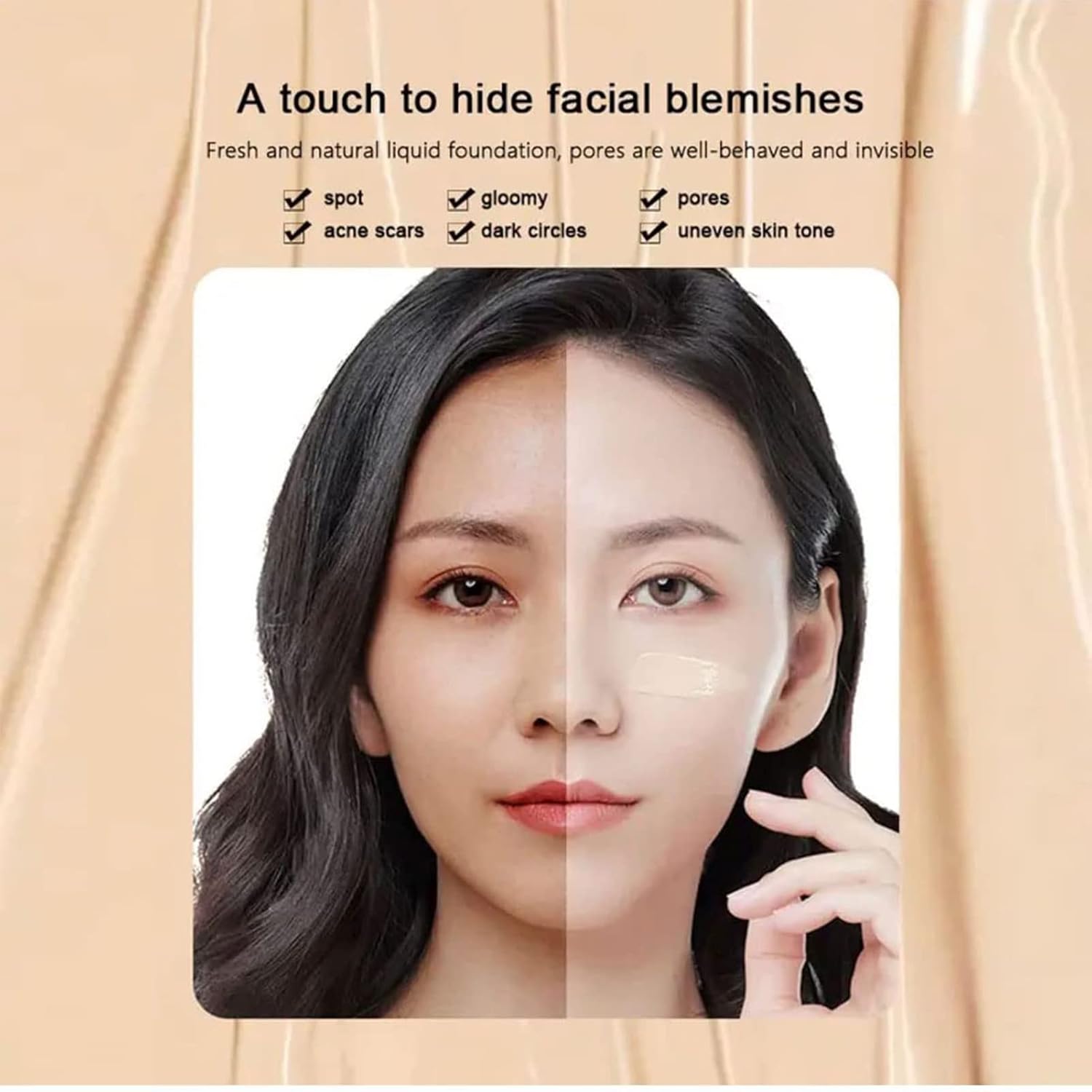 Fv Base correctora líquida, corrector impermeable, base líquida