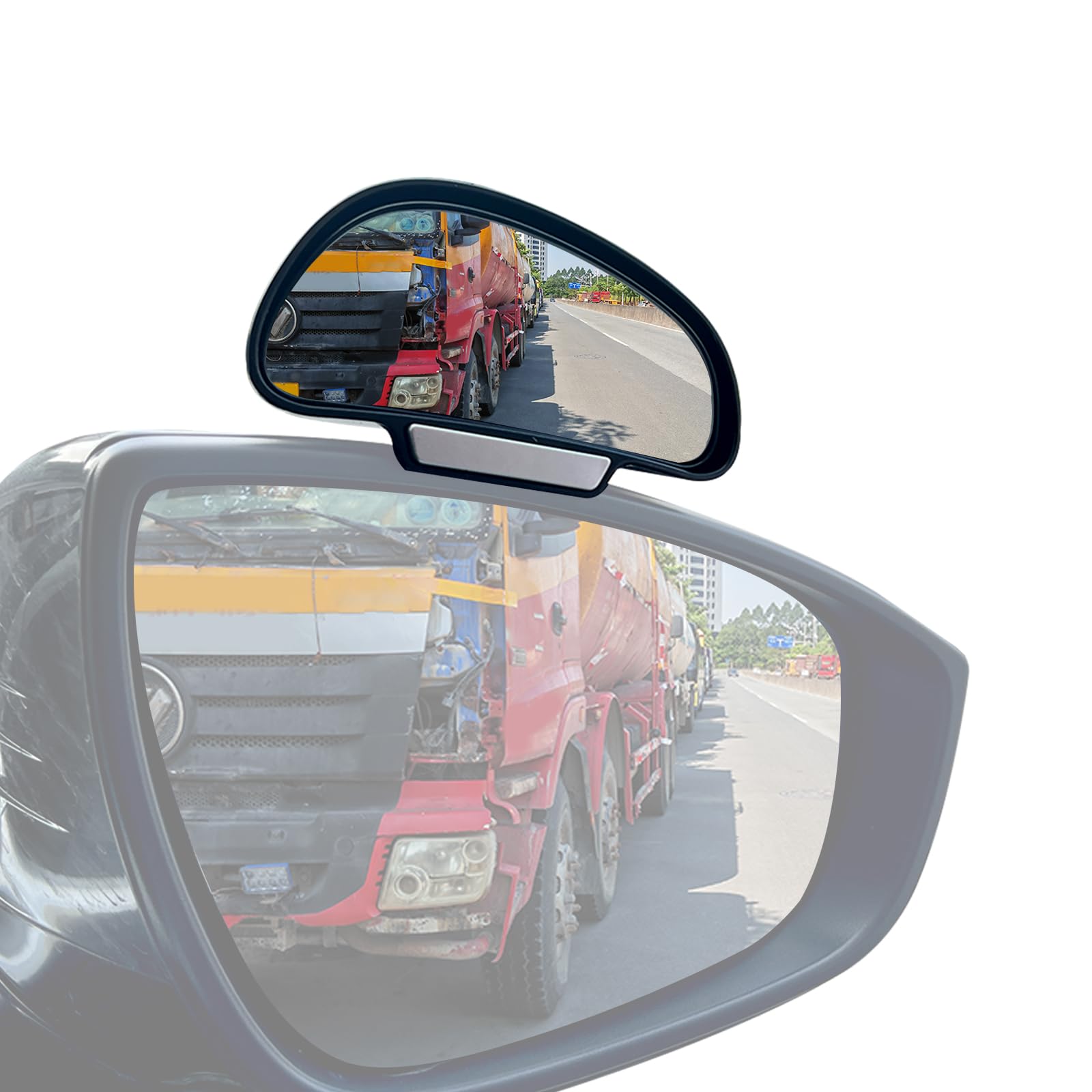 Rétroviseur d'angle mort ajustable à NEW MIRROR 360 degrés pour voiture, rétroviseur en verre HD Accessoires extérieurs pour voiture Epaisseur (Rétroviseur simple droit)