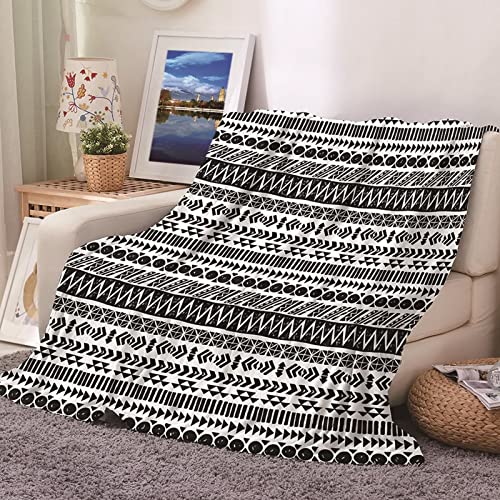 Couverture plaid flannel KnSam 180x200cm plaid imprimé géométrique