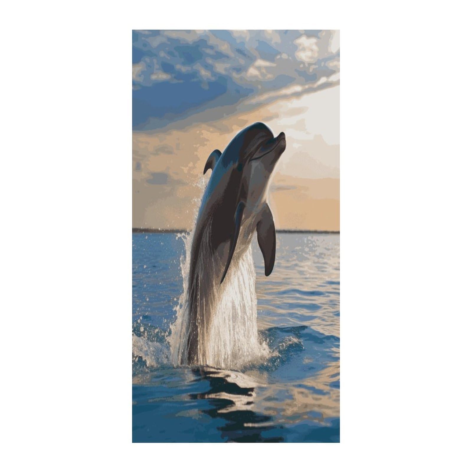 Fekiloot Style Funny Animal Dolphin Door Curtain Room Divider Curtains