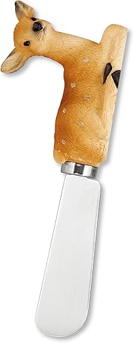 Miniatura 5 de UP ware - Mango de resina pintado a mano de 4 piezas con hoja de acero inoxidable para esparcir quesos  cuchillo esparcidor de mantequilla, surtido