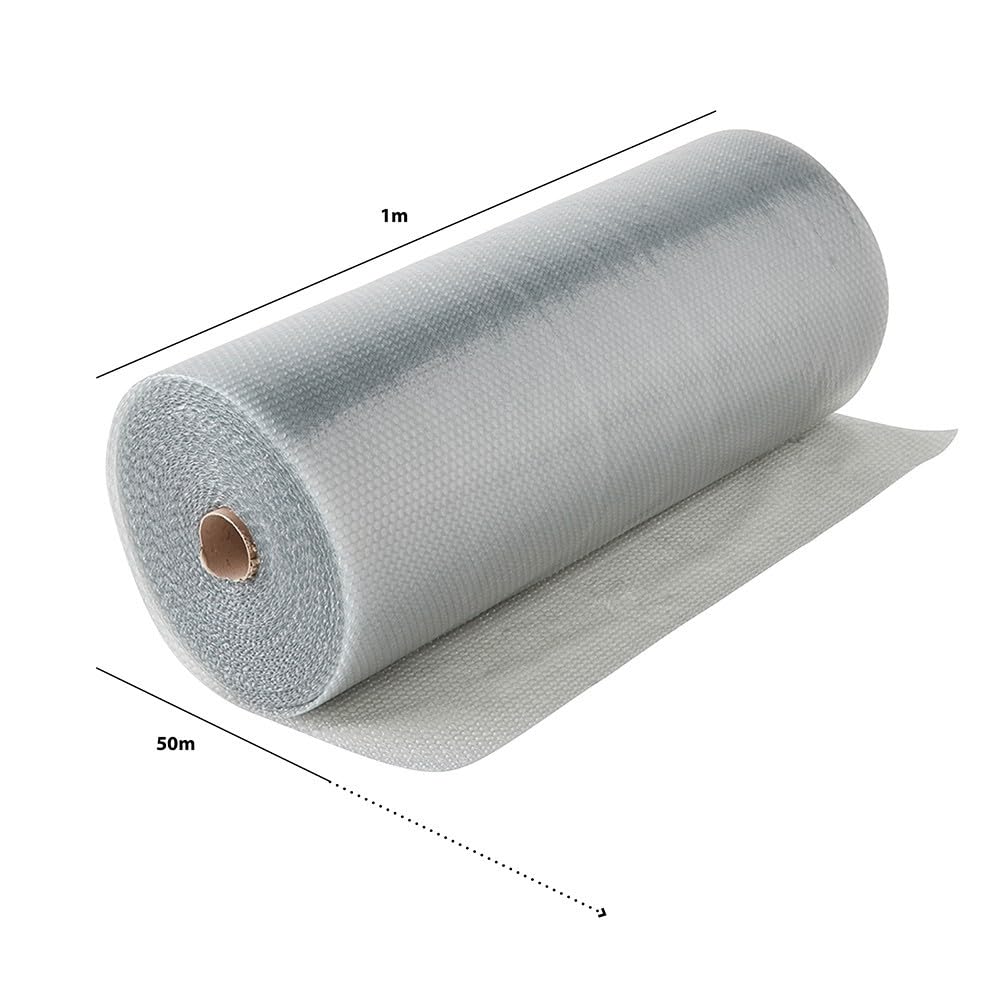 Pack And Move - Film à Bulle Recyclé - 1 X 50 M - Déménagement, Expédition Et Protection - Papier Bulle De Qualité