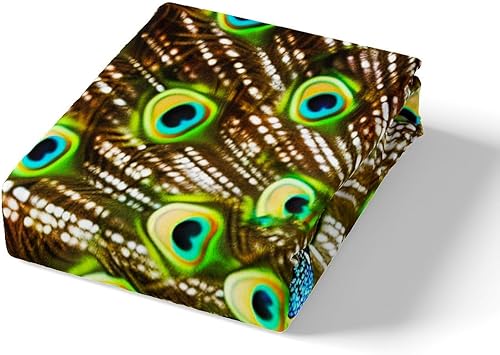 Vista 3 de Juego de sábanas de pavo real tamaño Queen, juego de ropa de cama de plumas de pavo real para niños, niñas, niños y adolescentes, juego de sábanas