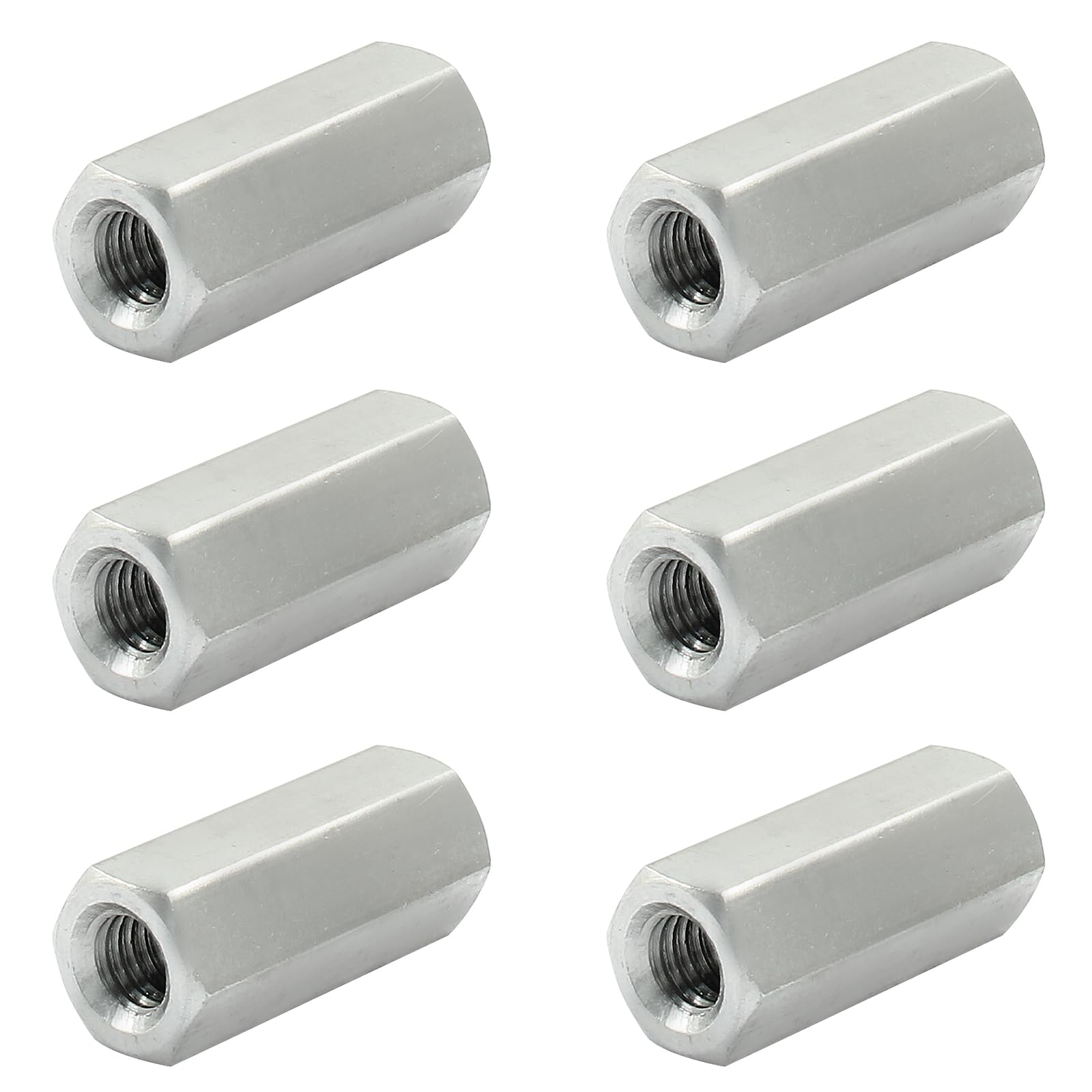 M6 Stainless Steel Coupling Nuts - 6 Pack -1