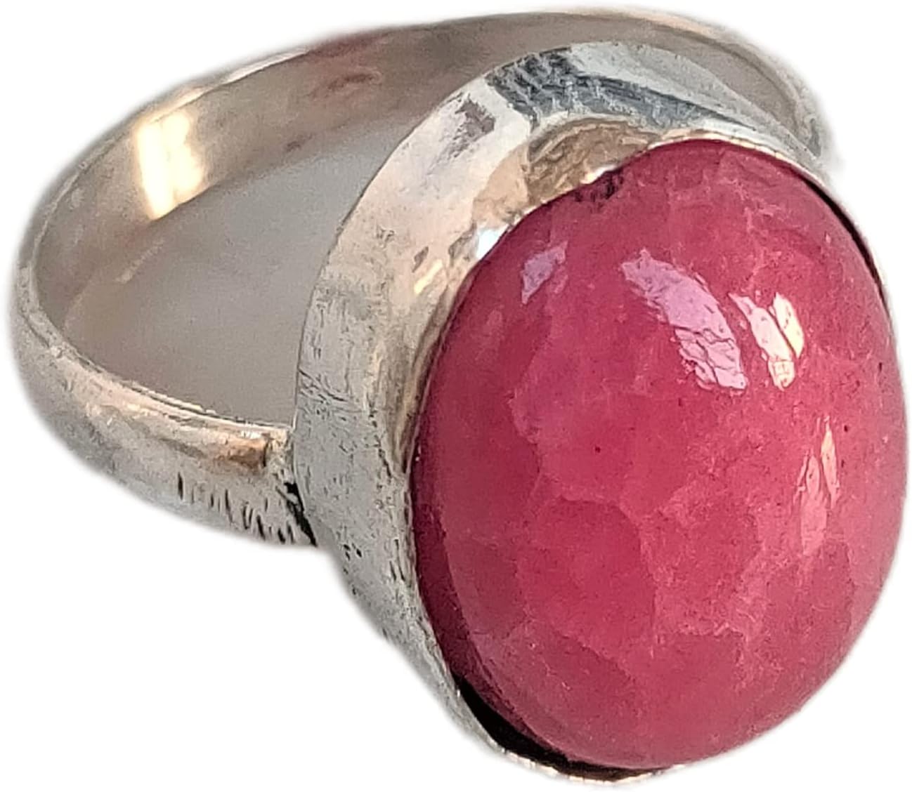 Thulite Ring, Pink Stone Ring, Self-Love Ring, Statement Ring, Women Ring, Gift For Her, Daily Wear Ring, Birthstone Ring, Friendship Ring, Love Ring, Cabochon Thulite Jewelry, Pink Thulite Ring, Sale