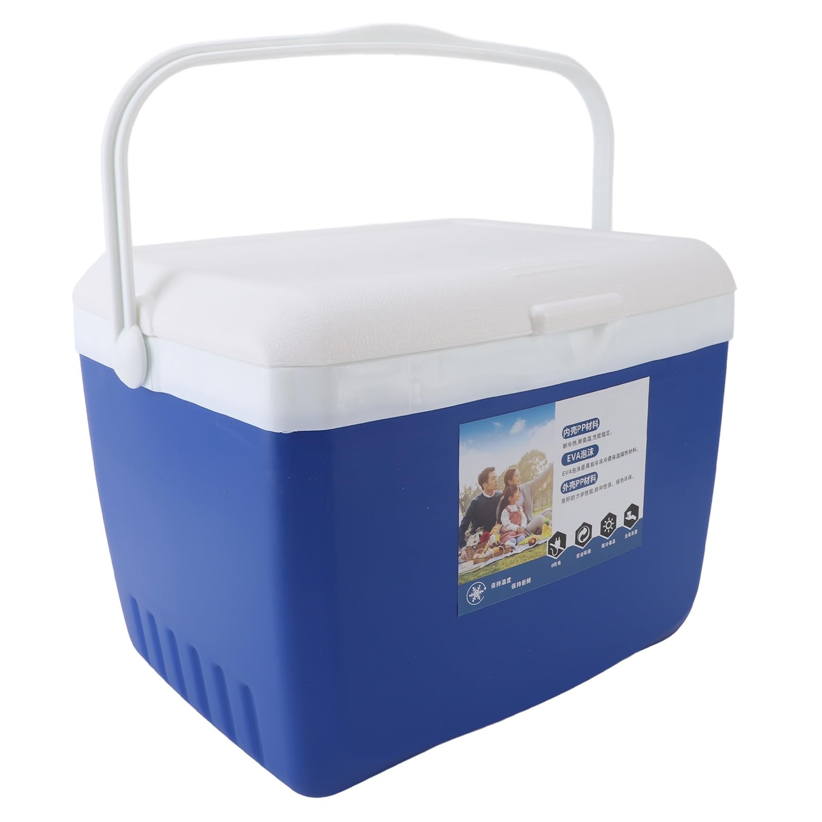 Aramox Izolowana Przenośna Lodówka Turystyczna Plastikowa Przenośna Twarda Lodówka 13 L Szczelny Uchwyt do Przenoszenia na Pikniki Kemping Wędkarstwo Podróż Samochodem Lunch i Spotkania na świeżym
