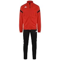 Kappa Dalcito Tuta da ginnastica, Rosso / Nero