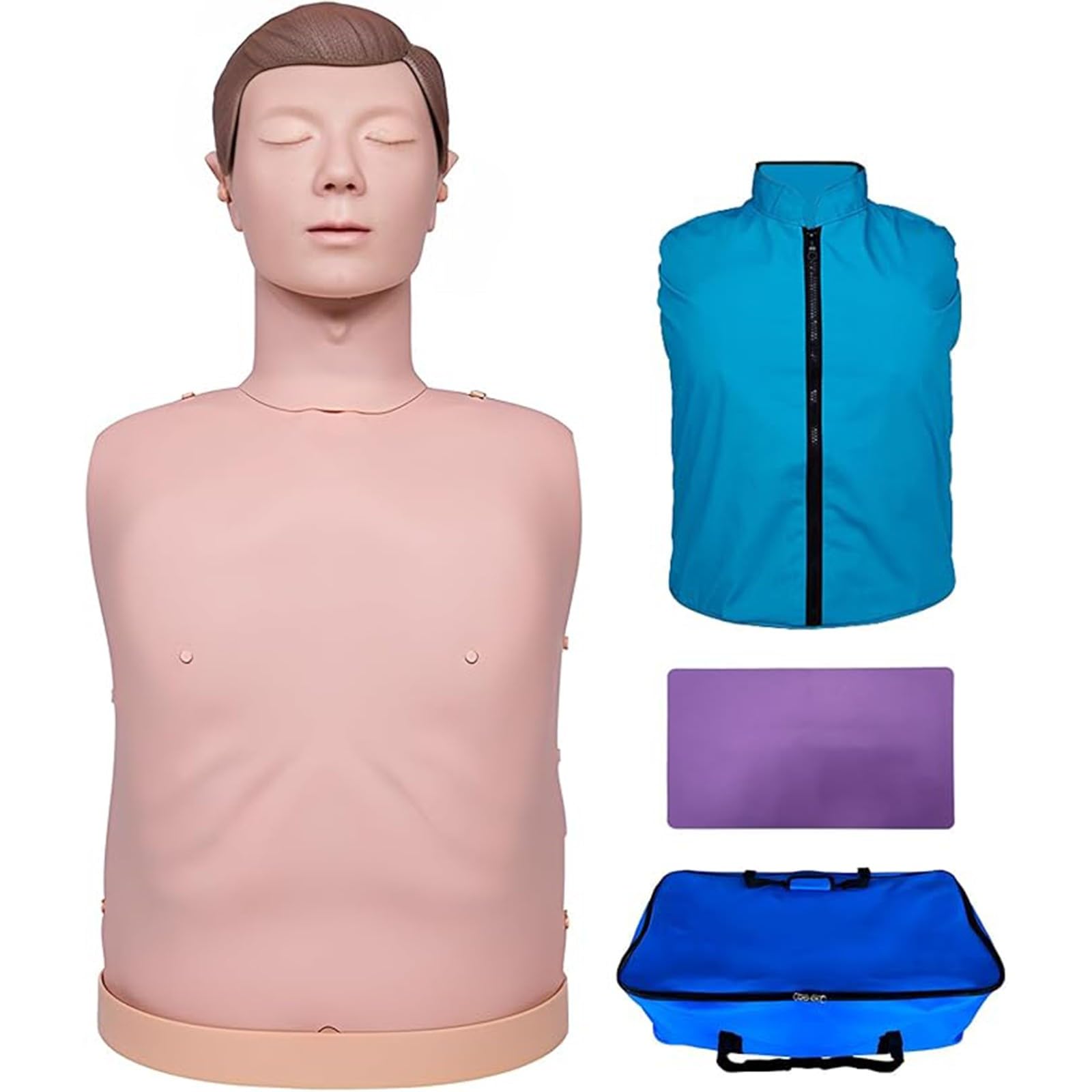 Mannequins De Secourisme Demi-Corps Mannequin RCP Respiration Artificielle Modèle Humain Simulateur De Réanimation Pour Adulte A