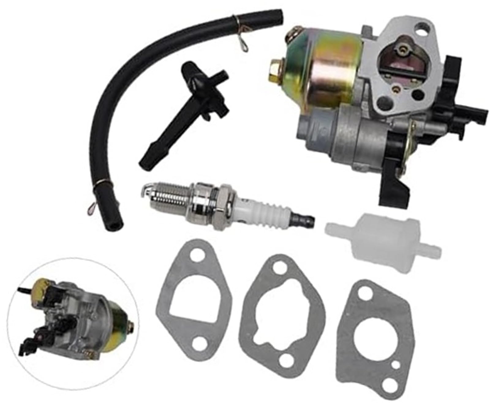 Demulax One Color Engine Fuel Mixing Carb Carburetor, For Loncin Engine 5.5-6. Hp, For Snow Blower And Vibrating Plate Motor