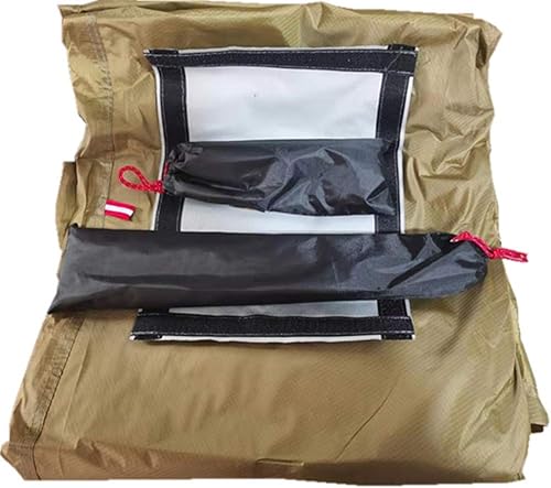 Miniatura 4 de Carpa caliente ultraligera Tipi para 4-6 personas con quemador ignífugo Jack para tubos de combustión con 2 puertas altura 7.2 pies