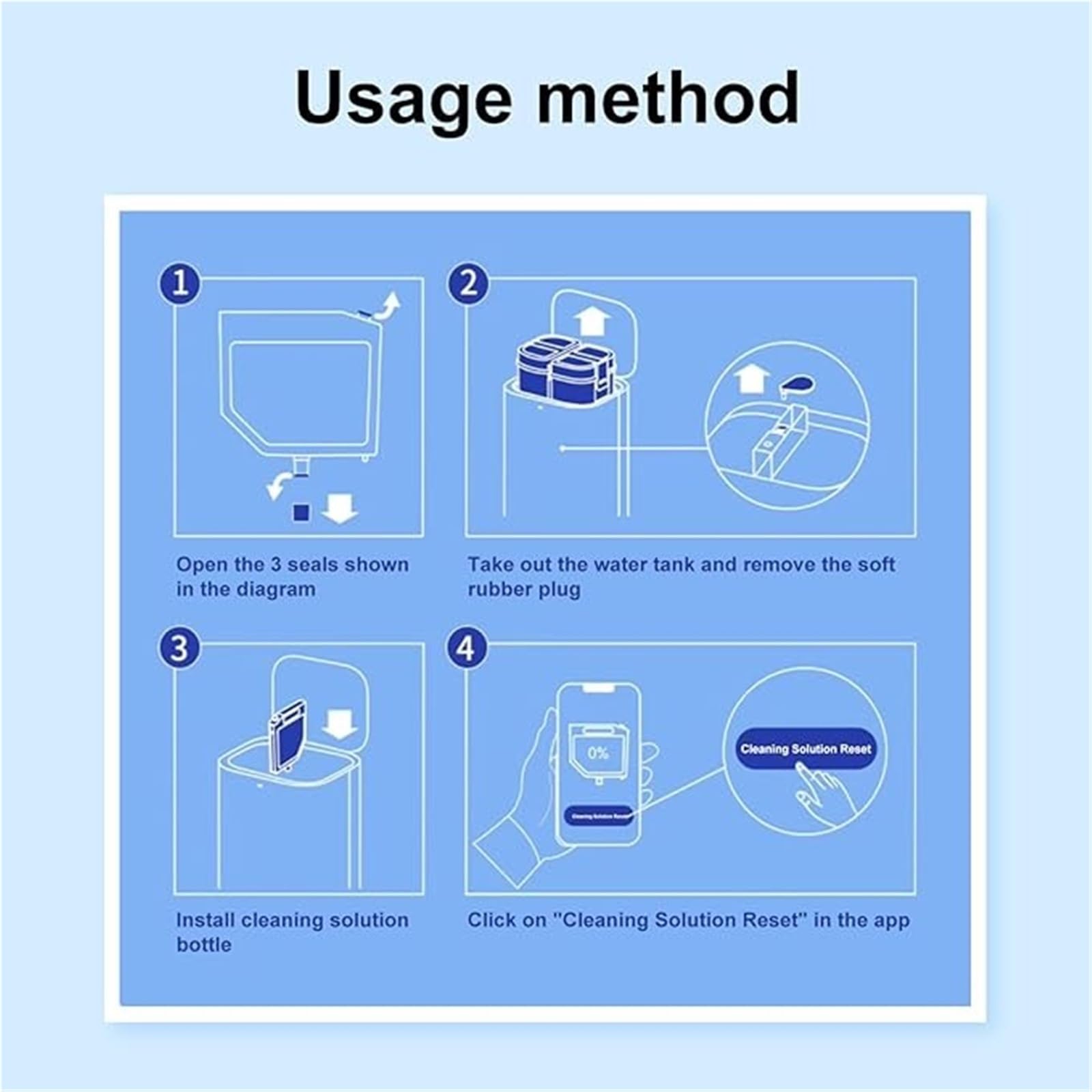 Solución de Limpieza Robot Mopa 300ml, Compatible con Dreame L10 Ultra, L10s Ultra, S10 S10 PRO S10 Plus, Limpiador de Pisos Multisuperficie