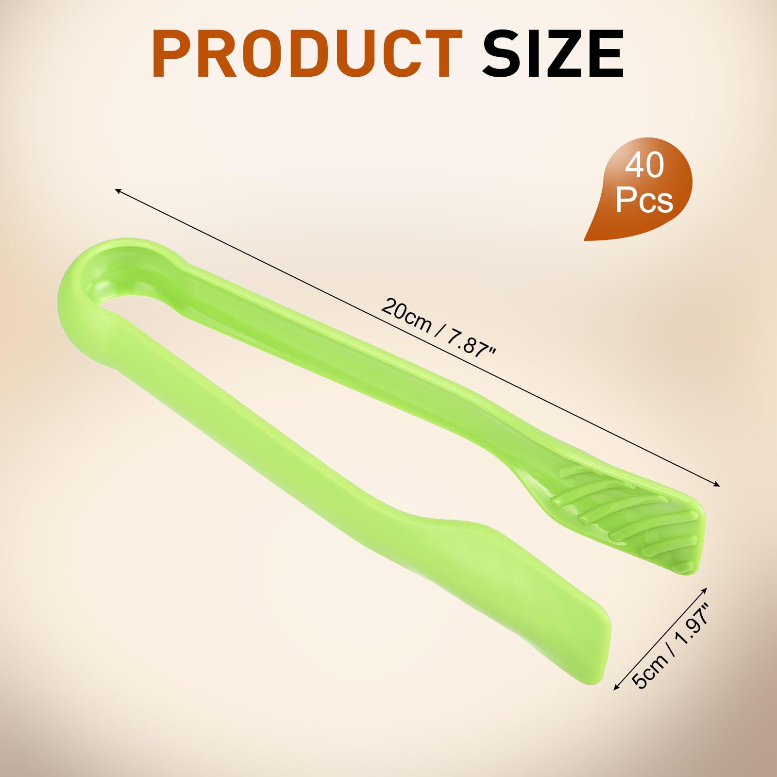 QUARKZMAN 40 Pezzi Pinze Per Tostapane, 8 Pollici Pinze Da Cucina Per Servire Clip Pane E Insalata Resistente Al Calore Alimenti Cucinare Cottura BBQ Strumenti Buffet, Verde