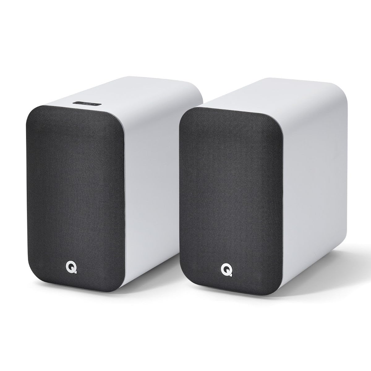 Q Acoustics M20 HD Lautsprecher, kabelloses Musiksystem, Bücherregal-Lautsprecher im Paar, Weiß