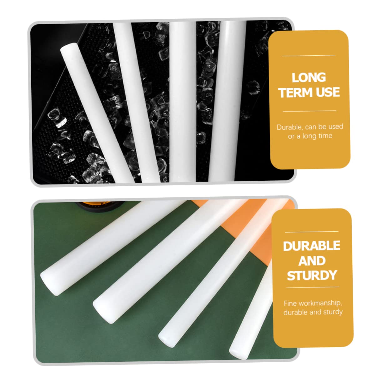 COLLBATH Lemon Pressing Rod Grinding Rod Muddler Mojito Lemon Crushed Rod Stirring Rod Household Tools Wine Stirrer Ice Crusher Stick Lemon Pestle Large Stirring Stick Plastic