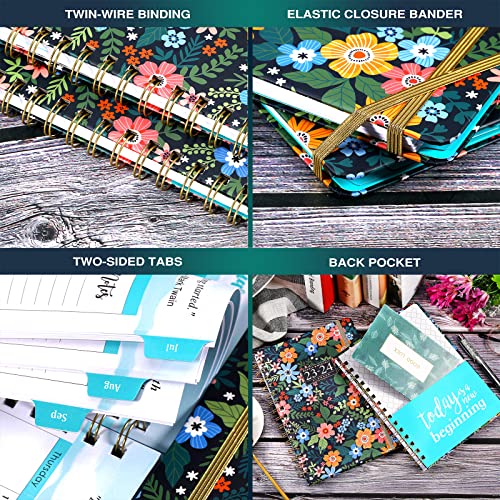 Planner 2023-2024 - Academic Planner 2023-2024, July 2023 - June 2024, With Weekly And Monthly Spreads, 6.3'' X 8.4'', Monthly Tabs, Back Pocket, Holidays, Flexible Hardcover, Thick Paper, Strong Binding & Notes #TOP5