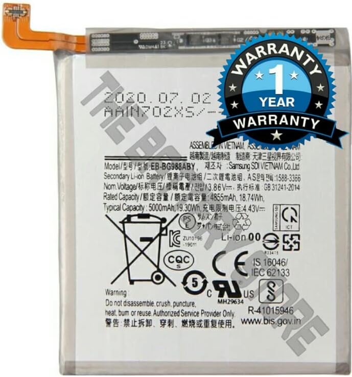THE BATTERY STORE™ Orignal (EB-BG988ABY) Battery for Samsung Galaxy S20 Ultra Battery with 6 Month Warranty and high Capacity Battery Backup. (for Samsung S20 Ultra)