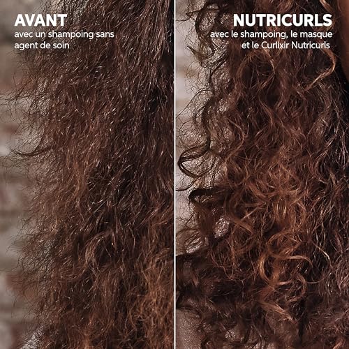 Wella Professionals NUTRICURLS Masque Soin Nourrissant intense pour cheveux ondulés et bouclés – nourrit en profondeur et définit les boucles 1L
