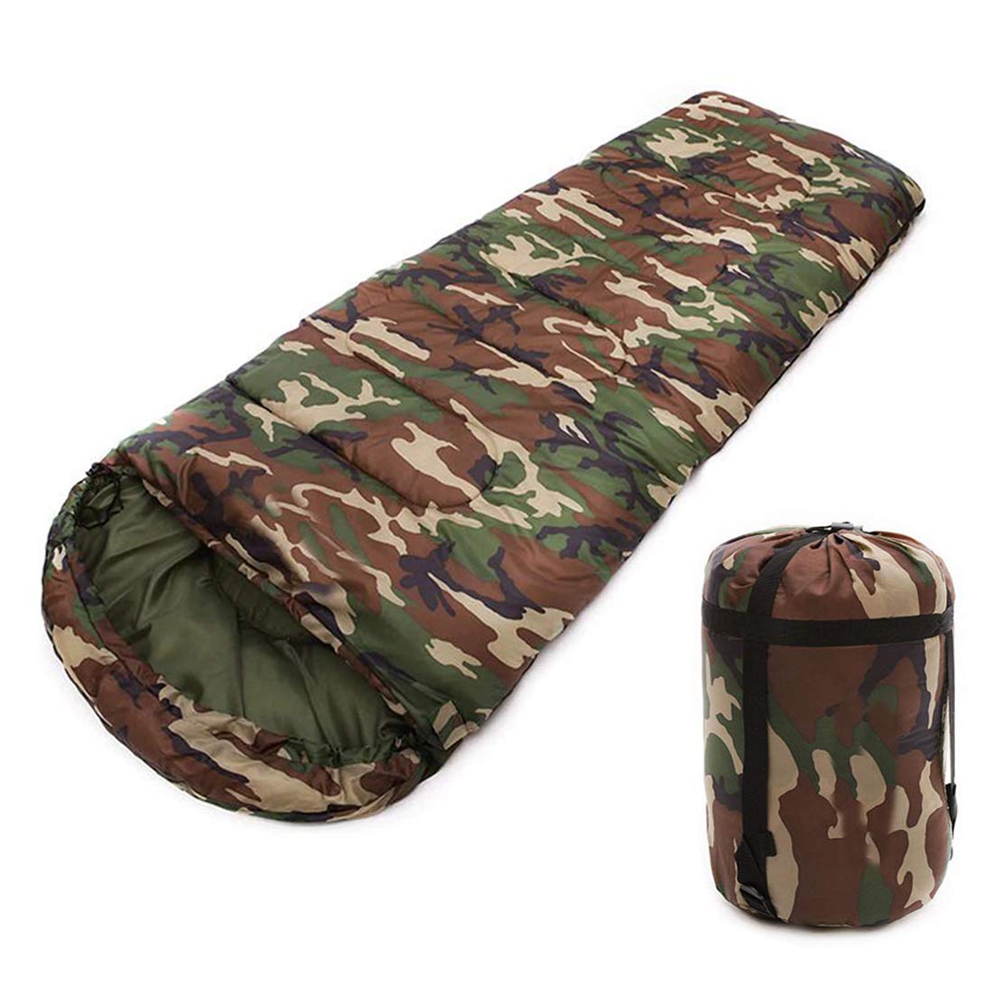 FOBHIYA ® Polyester International Portable and Lightweight Sleeping Bag for 2-3 Season Camping, Hiking, Traveling, Backpacking and Outdoor Activities (Camouflage, Standard) (B07P1NBWVM) Amazon Price History, Amazon Price Tracker