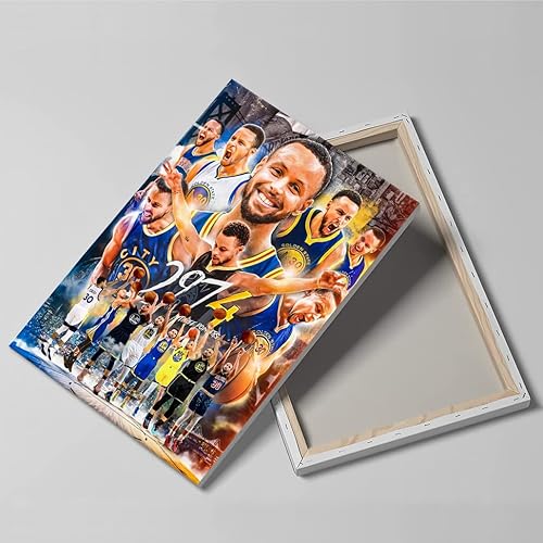 Miniatura 2 de Pósteres de Stephen Curry de Stephen Curry de baloncesto, impresión HD, lienzo decorativo de pared para dormitorio, sala de estar (marco de madera
