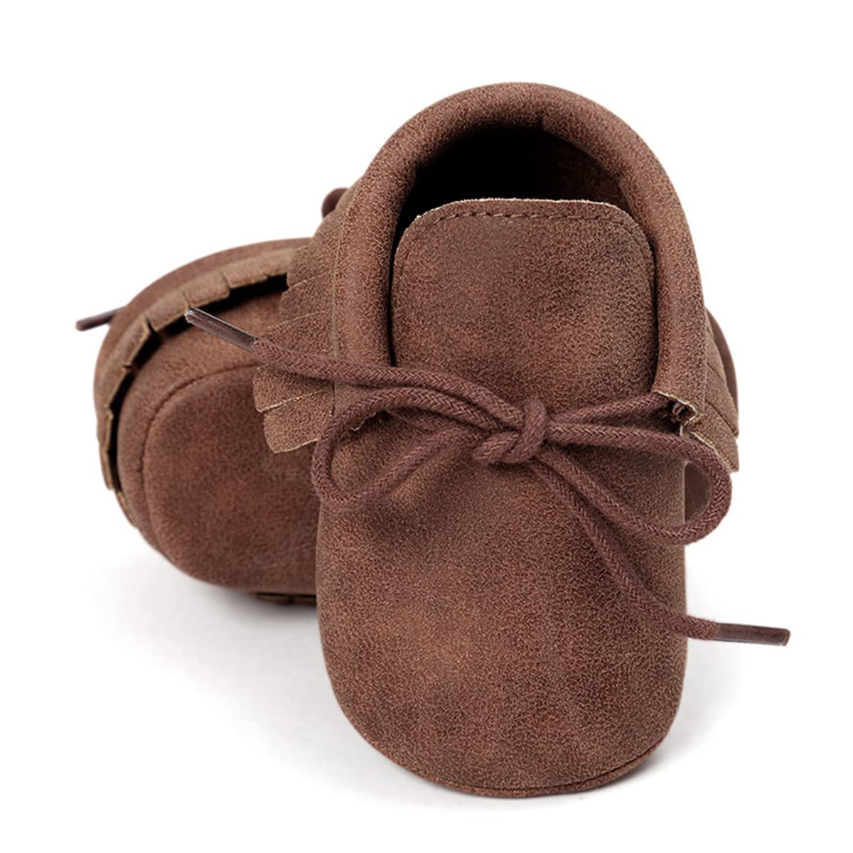 CENCIRILY Infant Baby Fringe Moccasin Slipper Boys Girls Tassel Suede Leather Toddler Sneakers Soft Sole First Walking Loafers Crib Shoes