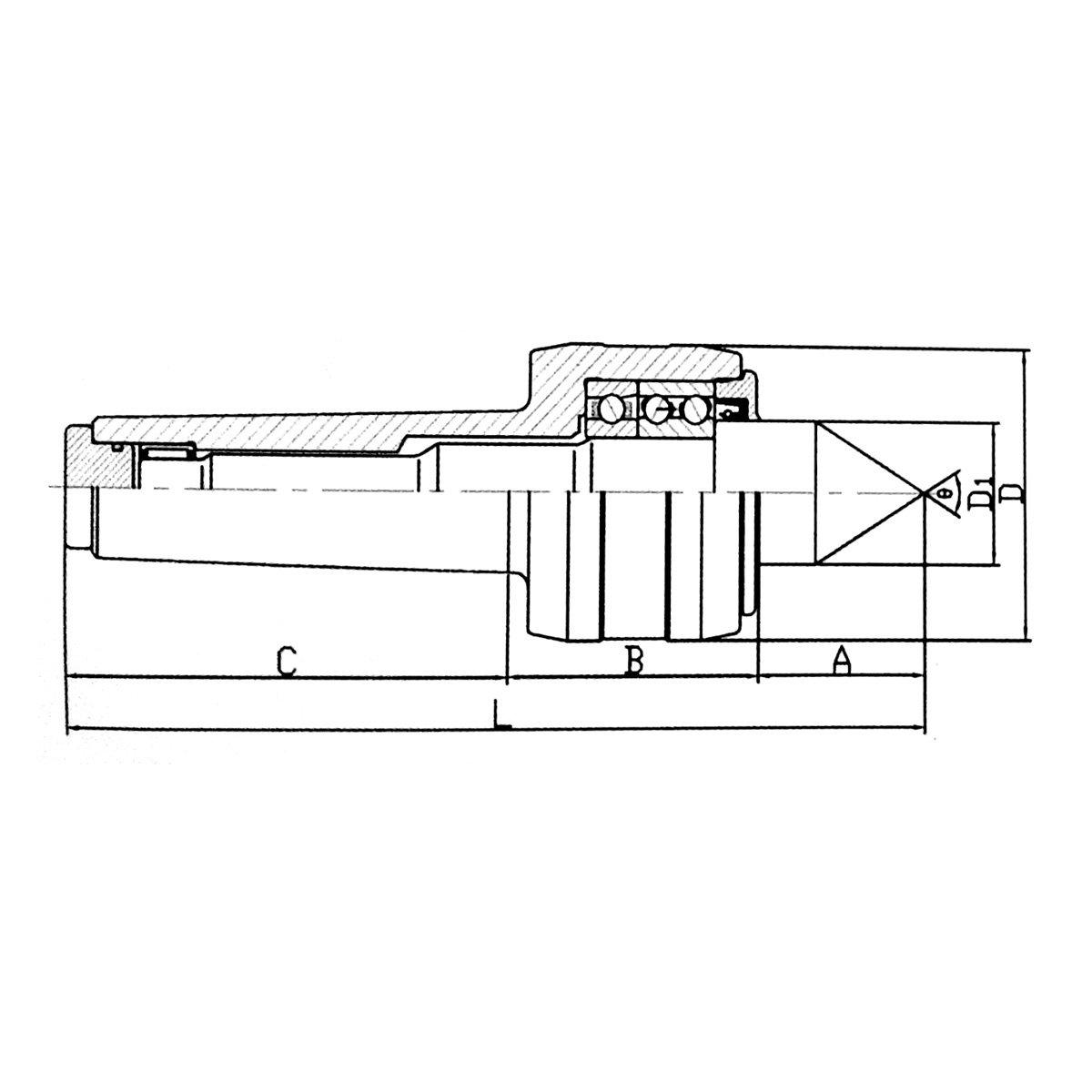 HHIP 3900-6083 3MT Ultra Precision Heavy Duty Live Center
