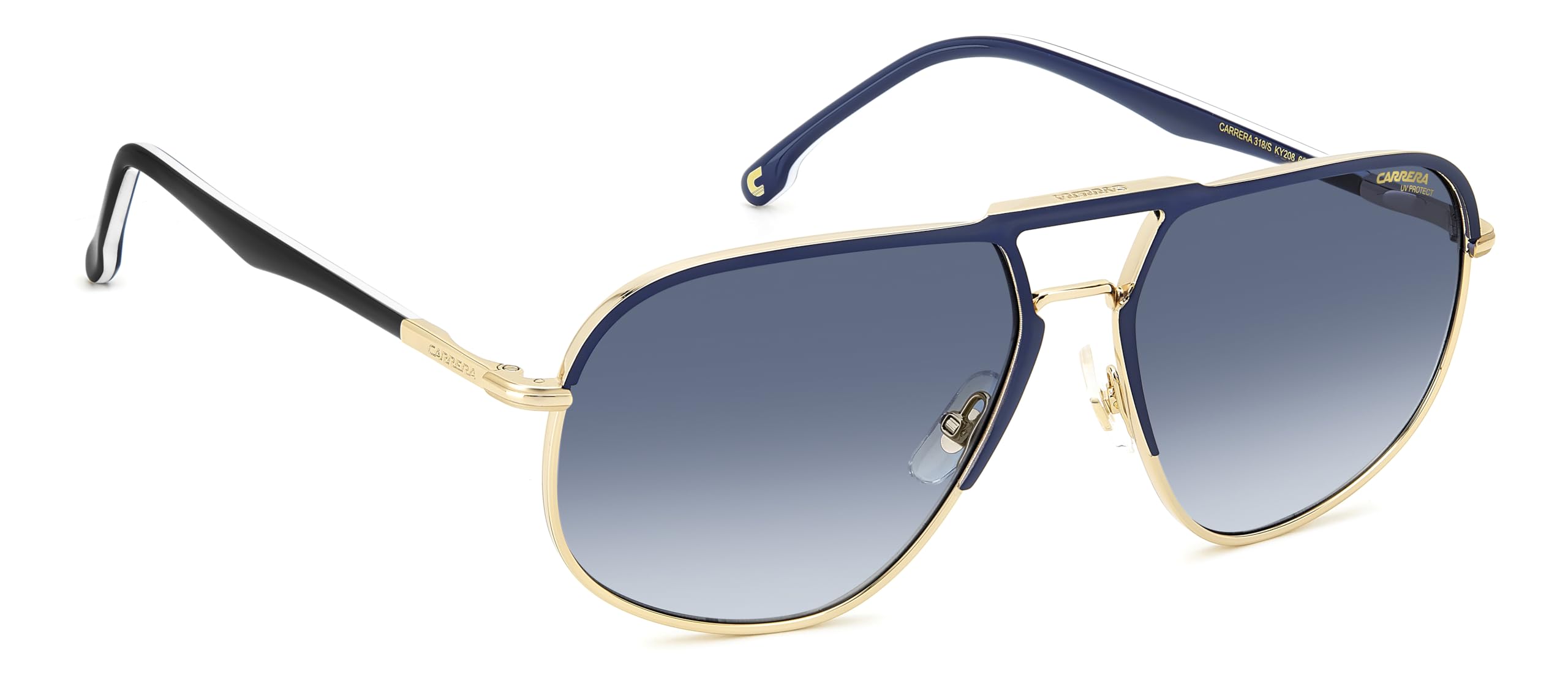 Carrera CARRERA 318/S Okulary Przeciwsłoneczne Blue Gold/Blue Shaded 60/16/145 uomo